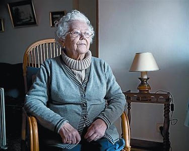 Josefa Ramos, asseguda al seu balanc� de sempre, divendres.