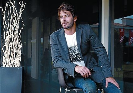 Eduardo Noriega, un dels protagonistes d''Agnosia', ahir a Sitges despr�s de la presentaci� del film.