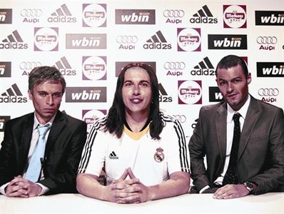 David Cervell� (Mourinho), Chema Trueba (Ramos) i Alan Lillo (Guardiola).