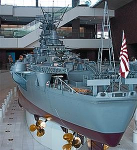 Maqueta del 'Yamato'.