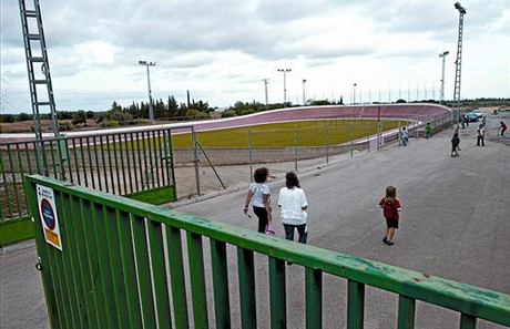 La zona on les nits de l'1 i 2 d'octubre se celebraran els �jocs et�lics� de Mont-roig, ahir.