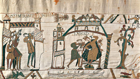 El tap�s de Bayeux, del segle XI, amb una il�lustraci� sobre el pas del cometa Halley.