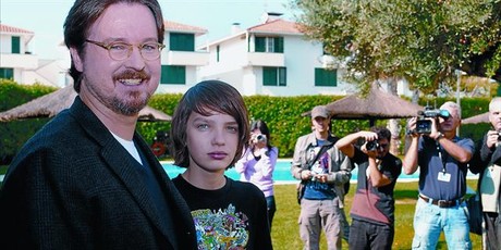 El director Matt Reeves i el nen Kodi Smit-McPhee, ahir a Sitges.