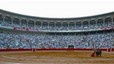 Corrida de 'Martincho' a Saragossa, al segle XVIII (a dalt); a sota, Jos� Tom�s a La Monumental, el 17 de juny de 2007.