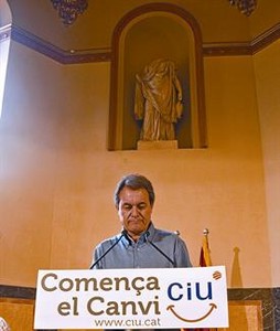 Artur Mas, durant la seva intervenci� en la jornada de treball que CiU va celebrar a Reus, ahir.