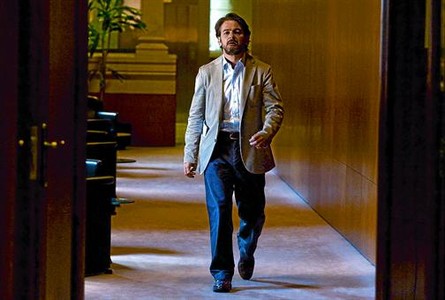 El portaveu parlamentari de CiU, Oriol Pujol, ahir als passadissos de la Cambra catalana.