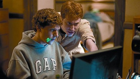 Un moment de la pel�l�cula centrada en Mark Zuckerberg, el responsable de la popular xarxa social.