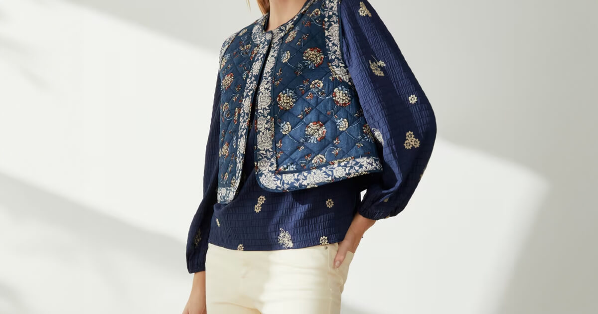 Chaleco estampado de Southern Cotton