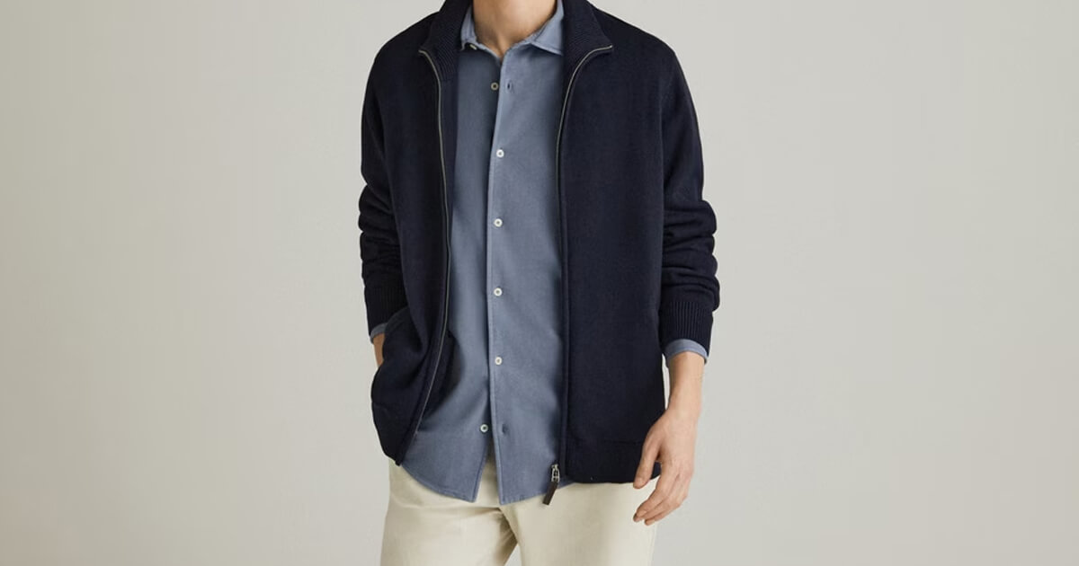 Cardigan azul marino LLOYDS
