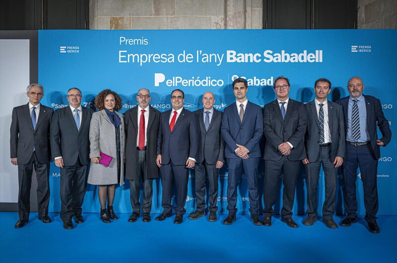 Josep Corbera, Pere García, Ingrid Castellón, Joan Miró, Juan Manuel Lecue (director general), Ramón Gracia, Marcos Babio, Xavier Forrellat, Vicent Duquenne y Jordi Canet, todos ellos de la empresa Soler&Palau.