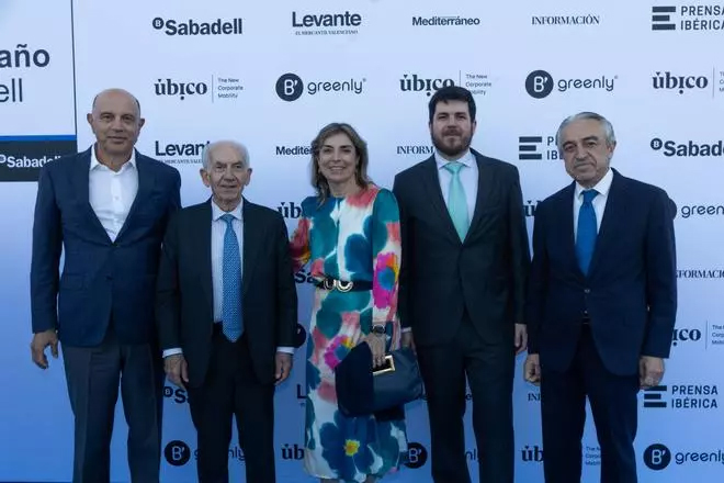 Alfredo Rodríguez (Rover), Vicente Quilis (Inelcom), Amalia Úbeda, Javier Quilis (Inelcom) i José María Tomás (arquitecte) / Miguel Angel Montesinos.